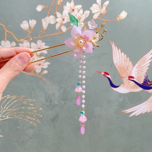 Antique children's hairpin Hanfu headdress hair pin factory wholesale new Chinese style hairpin girl retro hair accessories hairpin