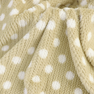 Dot Wheat Ear Rabbit Plush Cocoa Small Grain Woven Rabbit Fur Mocha Bear Children's Wear Shoe Material Pillow Fleece Fabric