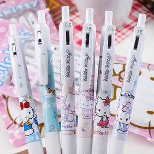 Ограниченная сумка Sanrio Cat Press гелевая ручка мультфильм милый студент Высокий вид кисть вопрос ручка девушка сердце 1