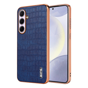 Для Samsung S25ultra чехол для телефона с гальваническим покрытием крокодиловой кожи S24Plus все включено анти-падение A56 защитный чехол