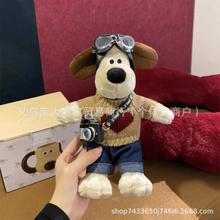 23cm pilot camera big dog pendant doll plush cartoon doll cute ornaments girlfriends wholesale
