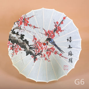 New classic chandelier rainproof sunscreen hotel vintage prop umbrella ceiling decorative umbrella lamp oilpaper umbrella