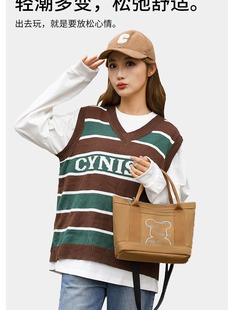 New Japanese Letian high-end canvas bag women's lunch bag super popular handbag casual bag TikTok same style crossbody