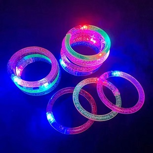 Creative acrylic flash bracelet bar concert cheer props night market square luminous bracelet children's toys