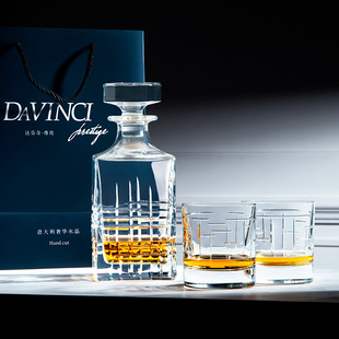 DAVINCI da Vinci handmade whiskey glass imported wine glass suit gift box high-end luxury crystal cup