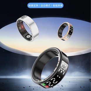 Новый SR08 дисплей может сделать снимок Ring сердечный ритм Кровь кислородное интеллектуальное кольцо напоминание о вызове Smart Ring