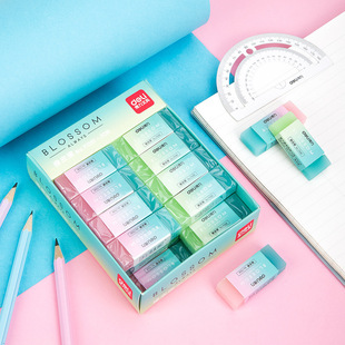 Deli 71081 jelly color gradient color eraser 2B4b students clean without leaving marks painting eraser