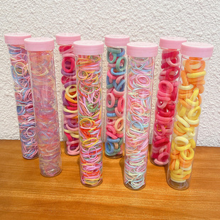 Children's Color Hair Band Disposable Rubber Band Baby Girl's Hair Tie Elastic Hair Rope Small Hair Accessories