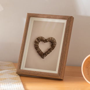 Wooden three-dimensional hollow photo frame 6 inch photo frame 8 table wholesale photo frame wall glass photo frame 10 manufacturers A4