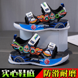Boys Sandals Summer 2025 New Cartoon Children's Casual Shoes Big Kids Sports Beach Shoes Boys Shoes Trendy
