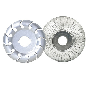 Cross-border woodworking tea tray grinding and trimming set angle grinder accessories woodworking grinding and Thorn plate trimming knife two-piece set