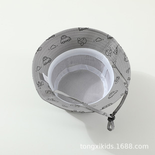 Children's Hat Spring and Autumn Korean Fisherman Hat 1 Year Old Baby Spring and Summer Sunshade Sun Protection Basin Hat Children's Sun Hat 3