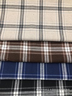 Yarn-dyed Jacquard Twill Plaid Men's Shirt Casual Wear Spring and Summer Keqiao Tang Junyeng Woven Japanese and Korean Style Woven Factory
