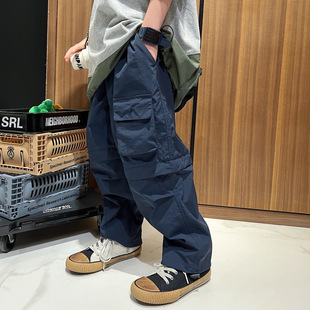 In-Stock 25Ss Children's Mountain Style Outdoor Wind Two-Way Quick-Dry Pants Children's Versatile Pocket Cargo Style Two-Way Sports Pants