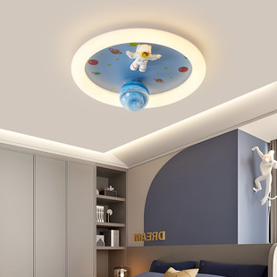 Children's Room Light Boy's Bedroom Room Eye Protection Ceilings Modern Simple Astronaut Astronaut Master Bedroom Light