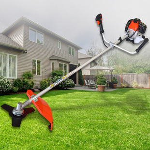 Small household multifunctional lawn mower gasoline backpack lawn mower two-stroke lawn mower side-hanging lawn mower