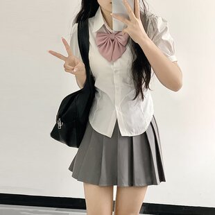 Black Pleated Skirt Jk Uniform Summer Preppy Style Sexy Black Silk Waist Sexy Skirt Suit Short Skirt for Women