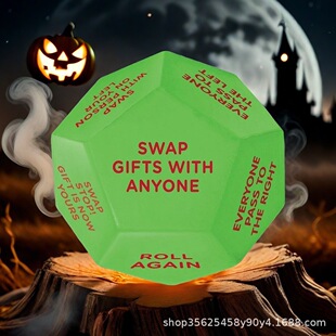 Creative Personality Santa Swap Gift Exchange Dice Santa Polygon Swap Dice