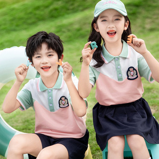 Kindergarten School Clothes Summer College Style School Uniform for Primary School Students Summer Clothes Children's Class Clothes Short-sleeved Suit Graduation Photo Clothing