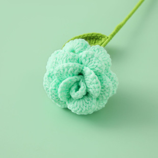 New wool flower cream rose Branch finished macaroon rose color small fresh color full of vitality