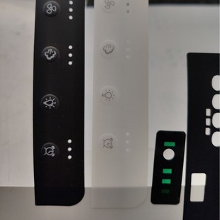 Pvc Surface Sticker Customized Frosted Sticker Silk Screen Adhesive Button Concave and Convex Digital Scale Pc Panel Acrylic Label