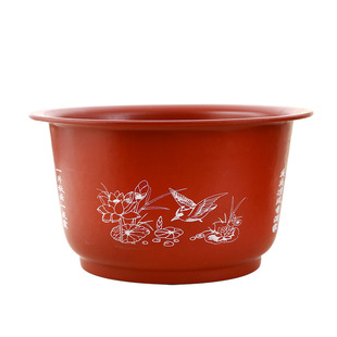 Extra Large Lotus Flower Pot Thickened Non-porous Fish Culture Dragon Tank Aqua Water Hydro-lily Copper Herba Lotus Root Hydroponic Planting Bowl Lotus Flower Pot