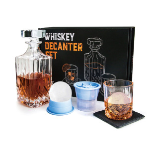 Amazon whiskey glass wine set suit round ball ice Film gift box creative wine bottle foreign wine set Wholesale