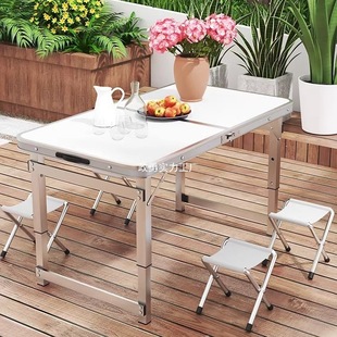 Folding Table Outdoor Portable Dining Table Portable Lifting Small Table Night Market Stall Display Table Rental House Simple Table