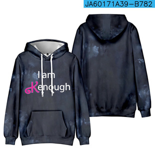Film peripheral cosplay3D digital printing I Am Kenough hooded sweater
