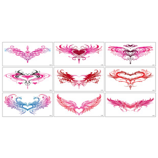 Internet Celebrity Hot Selling Succubus Tattoo Sticker Advanced Sexy Sex Couple Private Belly Love Temporary Tattoo Sticker
