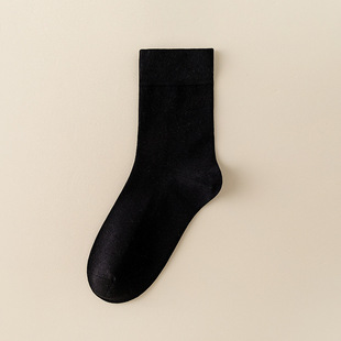 Antibacterial aromatherapy socks men's autumn and winter cotton men's socks solid color simple business men's casual mid-calf length socks cotton stockings