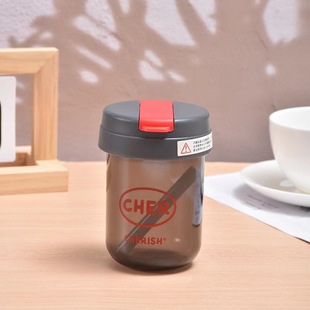 New Mini Ton Cup Children's Student Plastic Cup Portable Suction Cup Cute High-value Gift Big Belly Water Cup