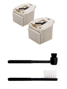 ATN3600L iron triangle for AT-LP60 turntable alternative 2 singing needle with black and white cleaning brush