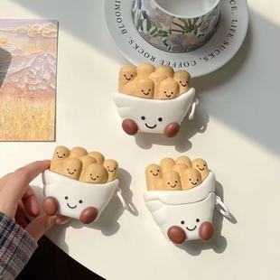 Мультяшная золотая рыбка сумка airpods4 поколения защитный чехол милый креативный беспроводной Bluetooth-гарнитура подходит для Apple pro2 оболочки