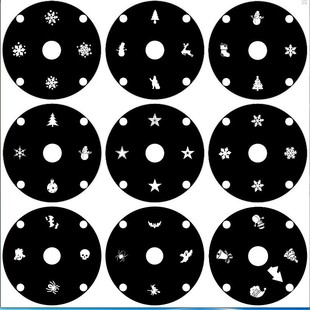Shenzhen special offer, black and white, snowflake lamp, lawn lamp, film