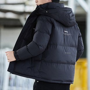 Graphene Warm Cotton Clothes Men's Winter Thickened Cold-Resistant Outdoor Charge Clothes Jacket Student's Casual Down Cotton-Padded Coat