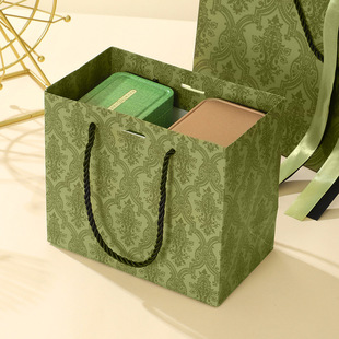 Guci Green Подарочная сумка Зеленая лента Подарочная сумка Одежда Сумка Подарочная коробка с сумкой Подарочная сумка Сумка