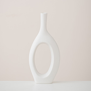 Creative Nordic Art Ceramic Vase Ornaments Living Room TV Cabinet Wine Cabinet Flower Ornaments Model Room Flower Ornaments