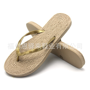 eva hemp rope bottom imitation woven flip-flops custom plus pattern logo color flip-flops factory to map custom