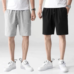 65 Cotton Shorts Men's Summer Large Size 5-point Pants Loose Men's Casual Thin Straight Beach Pants Pajama Pants Sweatpants