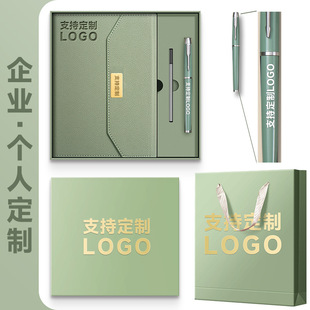 A5 Notebook Gift Box suit High-end Business Accompanying Ceremony Office Record Meeting Notepad Printable logo