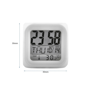 Cross-border Amazon dedicated to colorful color-changing luminous alarm clock LED calendar temperature display children's silent four-square clock