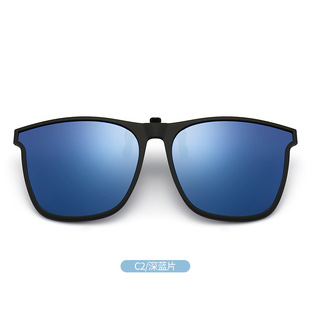 Wholesale New high-end TR polarized myopia clip glasses men's and women's high-grade flip-up driving glasses 6003