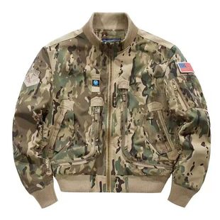 spring and autumn new ma1 bomber jacket men's plus size stand collar overcoat embroidered trendy brand baseball suit
