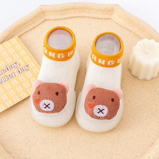 Korean version of cartoon socks spring and summer new baby socks shoes soft bottom non-slip children's floor socks baby toddler shoes socks