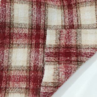 Yuezhang autumn and winter plaid woolen fabric woolen woven fabric tweed women's shoes and hats box packaging wholesale