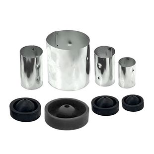 Gypsum mold jewelry accessories iron shell rubber bottom iron barrel base wax model gold and silver copper tools