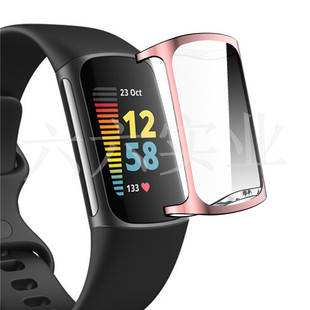 Подходит для корпуса умных часов Fitbit Charge5 Charge5 с гальваническим покрытием из ТПУ, комплексный корпус часов