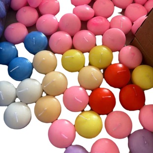 Floating ball candle spherical floating candle wedding birthday festival romantic floating wax small candle wedding bar floating water surface