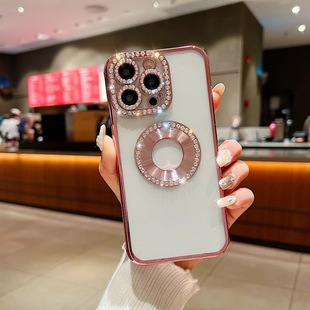 NEW NEW CD Pattern Diamond Lens Frame 11proMAX 12proMAX 13MINI, 14pro Protective Cover